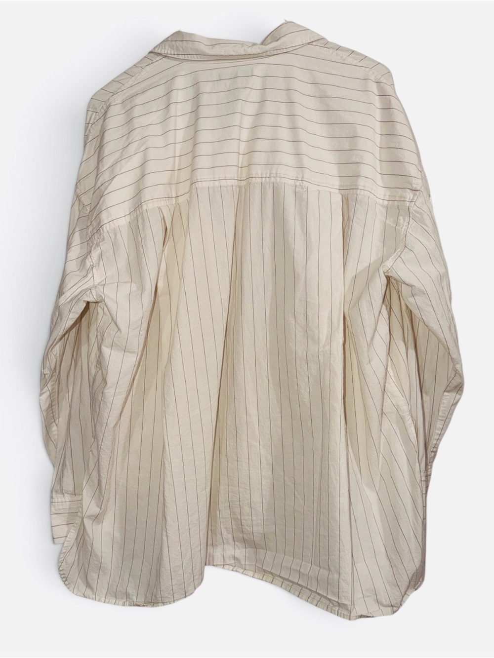 Madewell The Signature Poplin Oversized Shirt in Stripe size medium - Picture 6 of 12